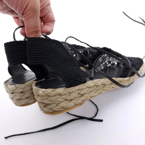 Stuart Weitzman Espadrilles Patterned Eyelet 7M - Picture 6 of 11